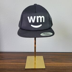 WM // weed maps black & white trucker hat